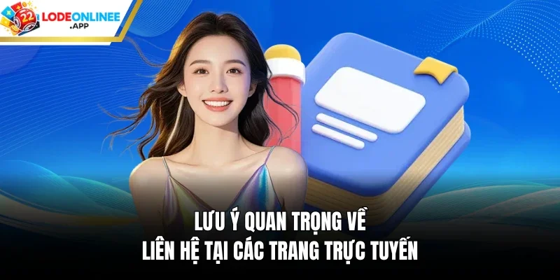 Lưu ý quan trọng về liên hệ tại các trang trực tuyến